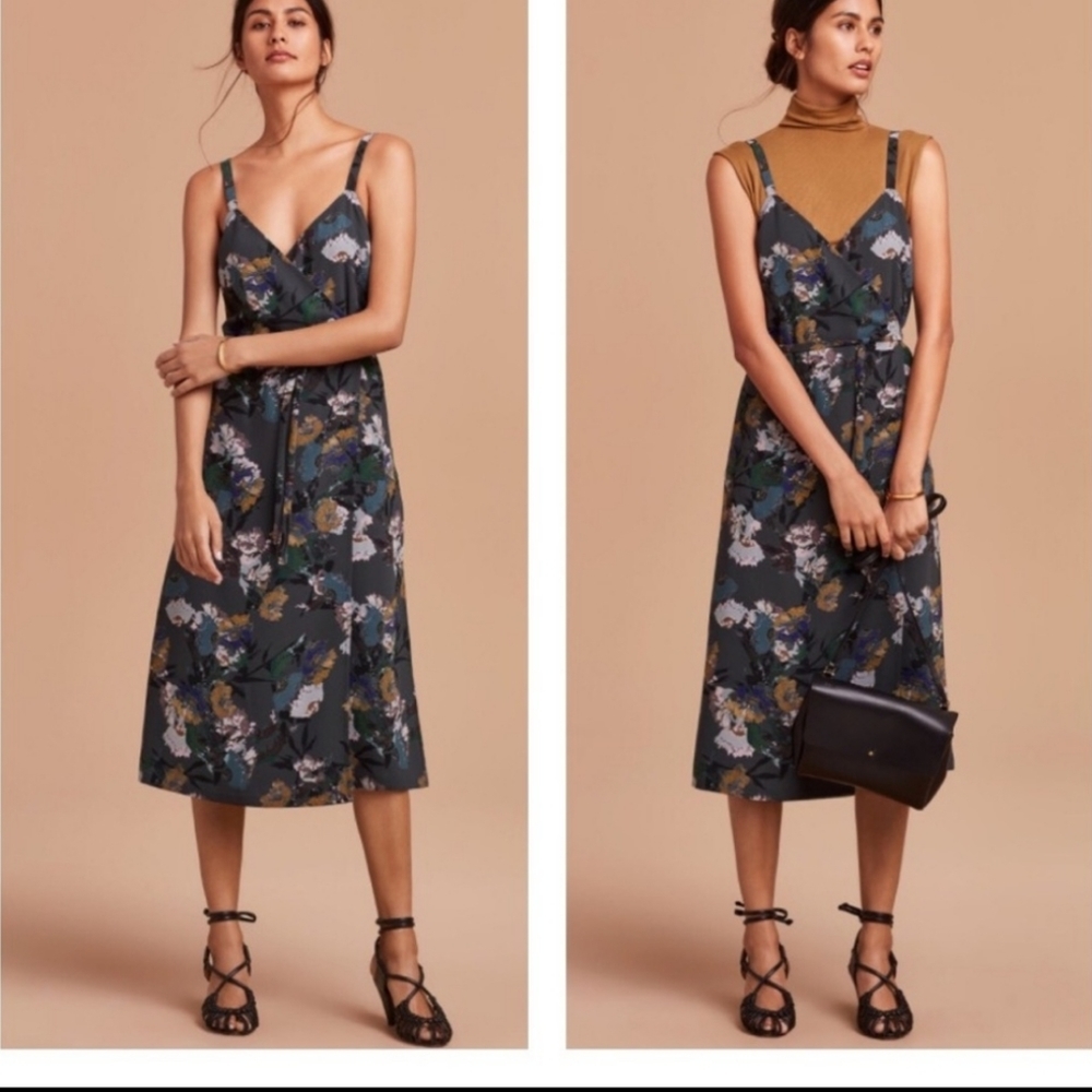 Aritzia Wilfred floral midi wrap dress - Picture 11 of 11